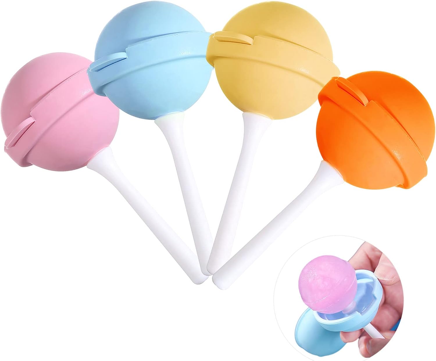 Silicone Lollipop Ice Cream Maker (4 PCS)