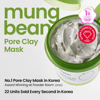 beplain Mung Bean Pore Care Trio - Cleansing Oil & Cleansing Foam &Clay Mask | Korean Skin Care |