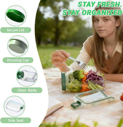 Lunchly™ Meal Prep Salad Jar