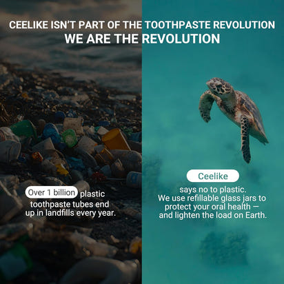 CEELIKE Hydroxyapatite Toothpaste Tablets (Travel Friendly)