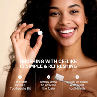 CEELIKE Hydroxyapatite Toothpaste Tablets (Travel Friendly)