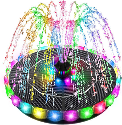 Solar Fountain for Bird Bath