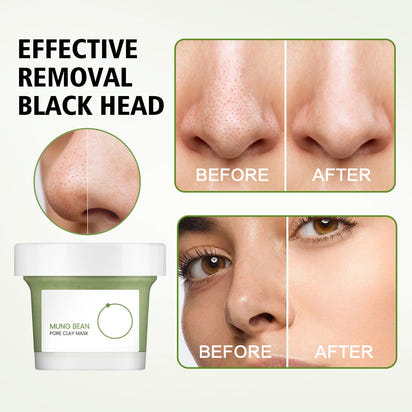beplain Mung Bean Pore Care Trio - Cleansing Oil & Cleansing Foam &Clay Mask | Korean Skin Care |