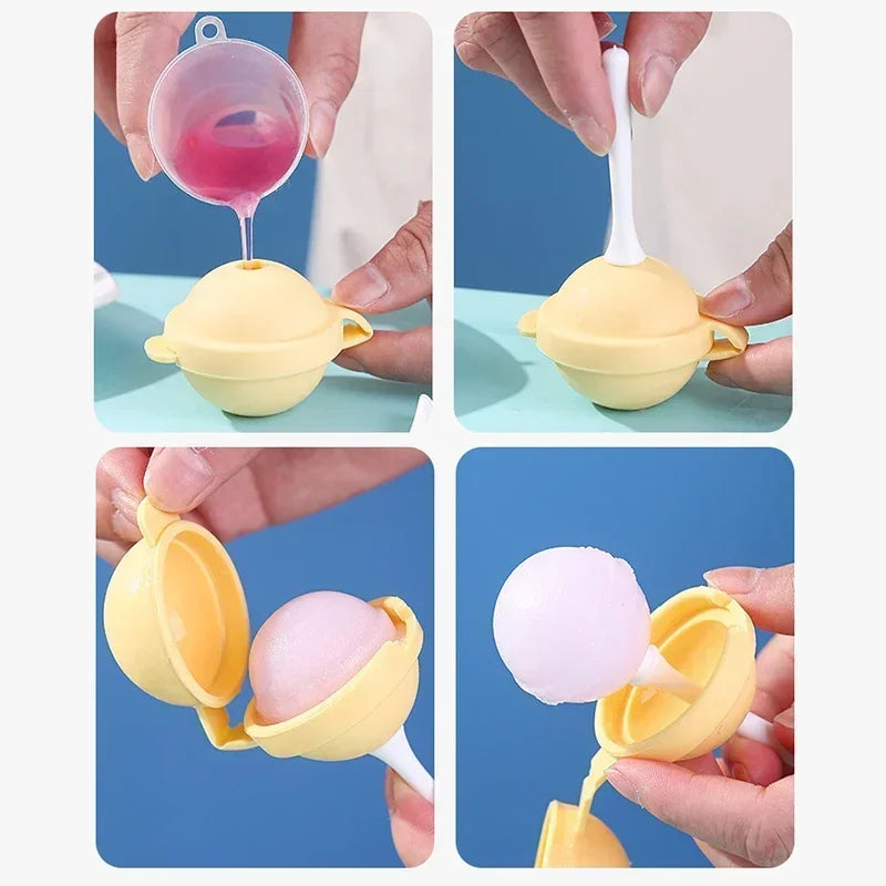 Silicone Lollipop Ice Cream Maker (5 PCS)