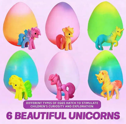 LumoFolks™ Rainbow Unicorn Surprise Eggs (6 Pack)