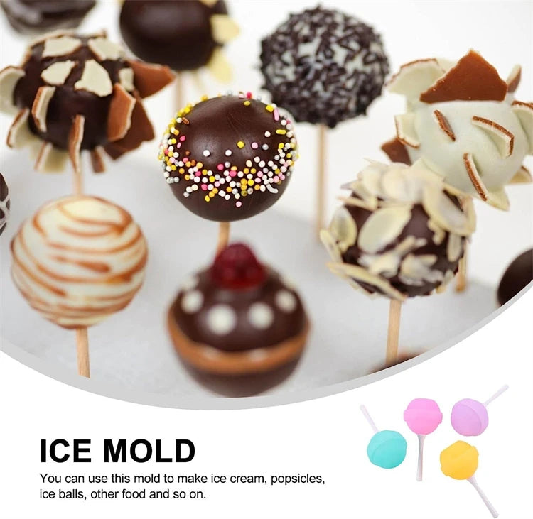 Silicone Lollipop Ice Cream Maker (5 PCS)