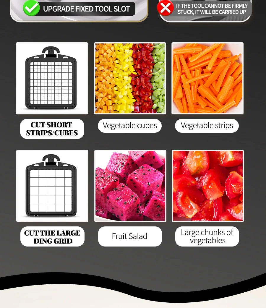 SlicePro™ Premium Vegetable Chopper & Dicer with Multi-Blade System