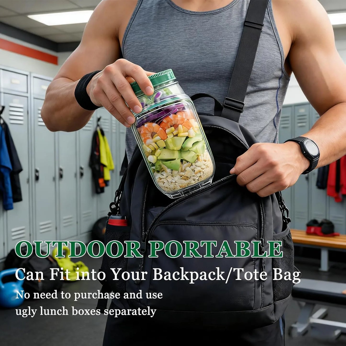 Lunchly™ Meal Prep Salad Jar