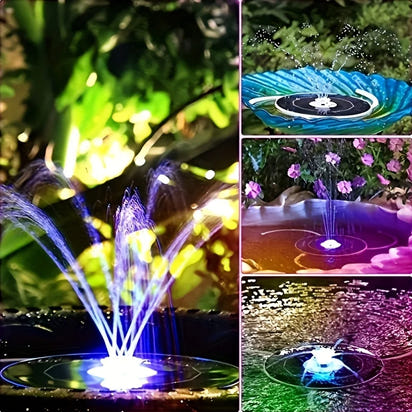 Solar Fountain for Bird Bath