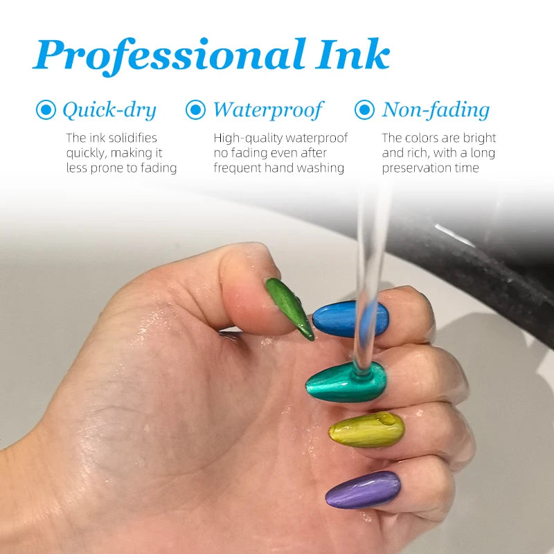 12 Colors 3D Nail Art Pens
