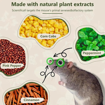 OmegaMint™ Natural Rodent Repellent Pods (12-Pack)
