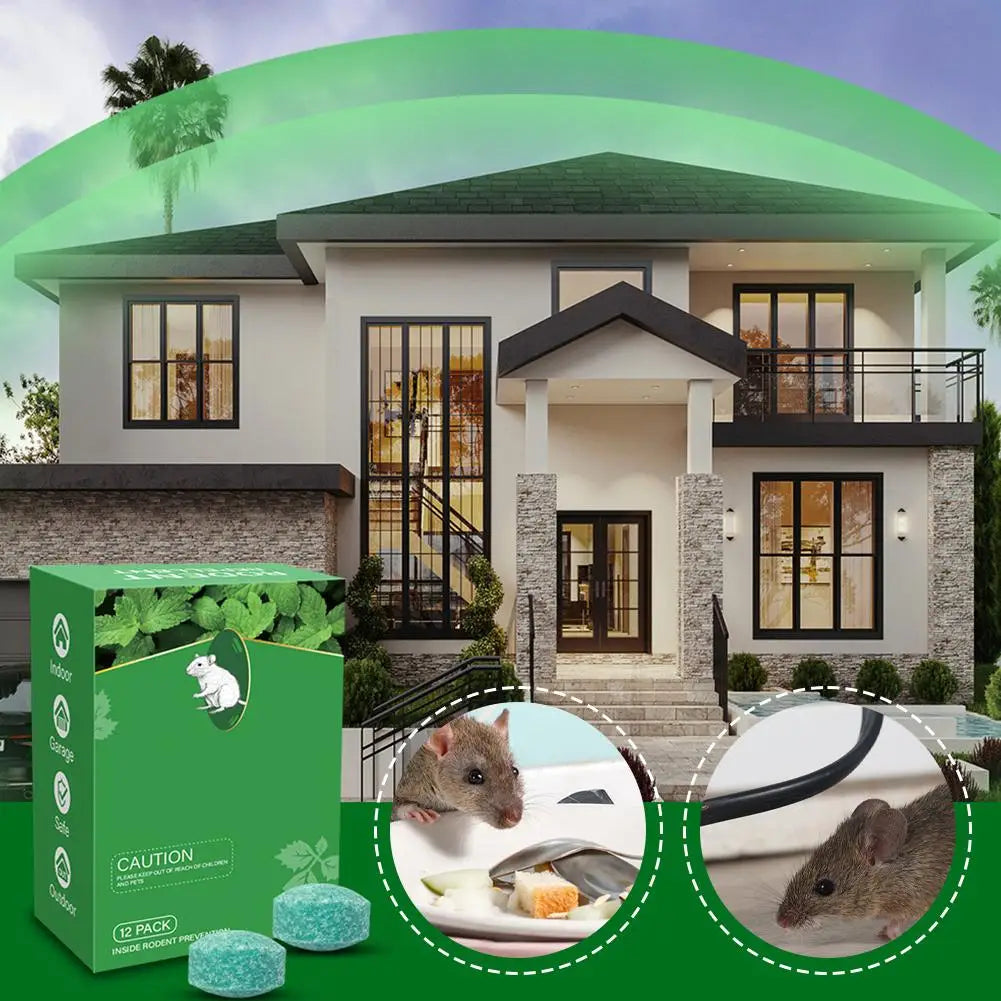 OmegaMint™ Natural Rodent Repellent Pods (12-Pack)