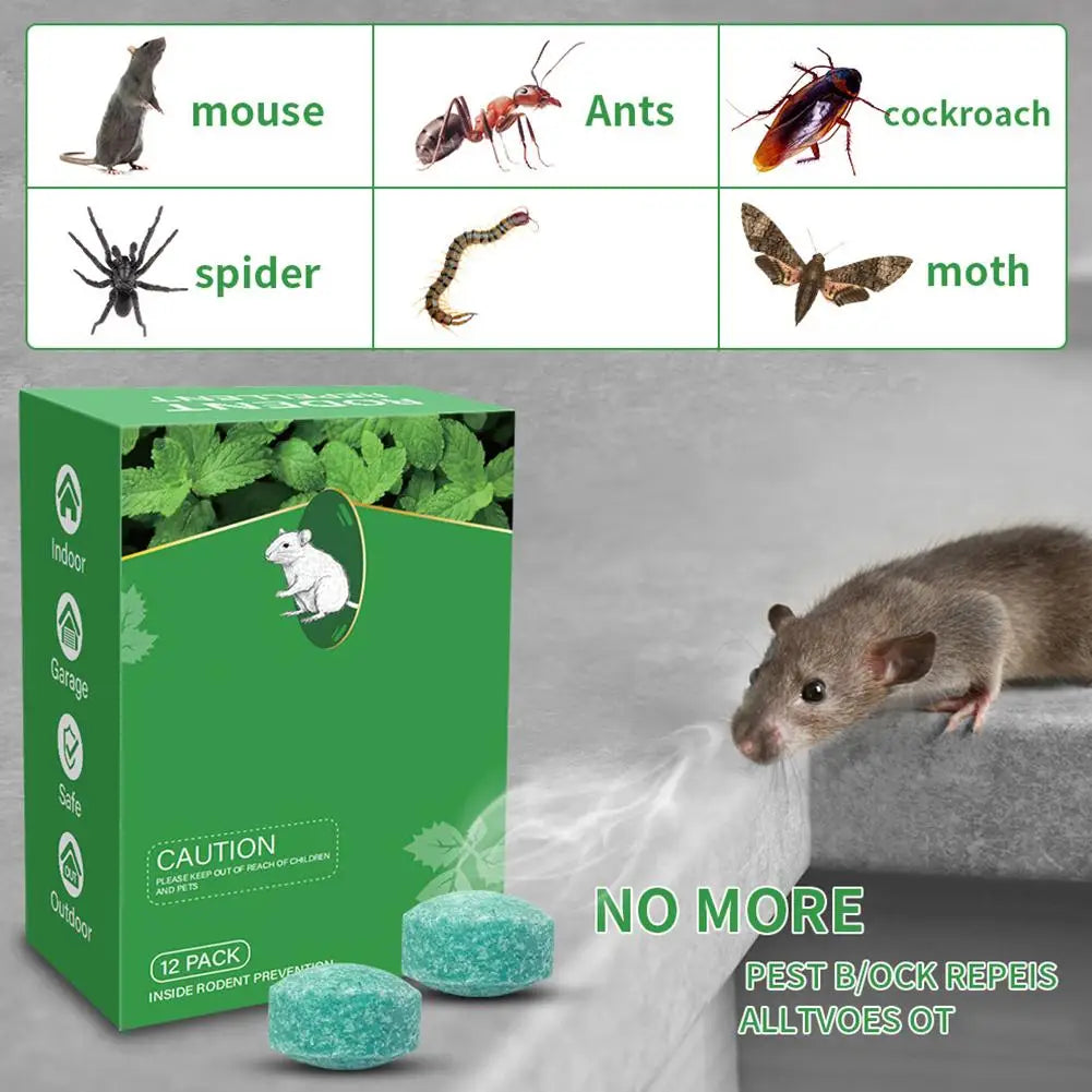 OmegaMint™ Natural Rodent Repellent Pods (12-Pack)